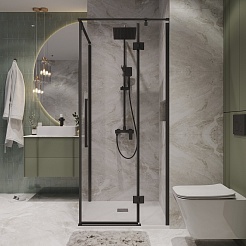 Niagara Душевой уголок Nova 90x90 NG-6831-34BLACK – фотография-4